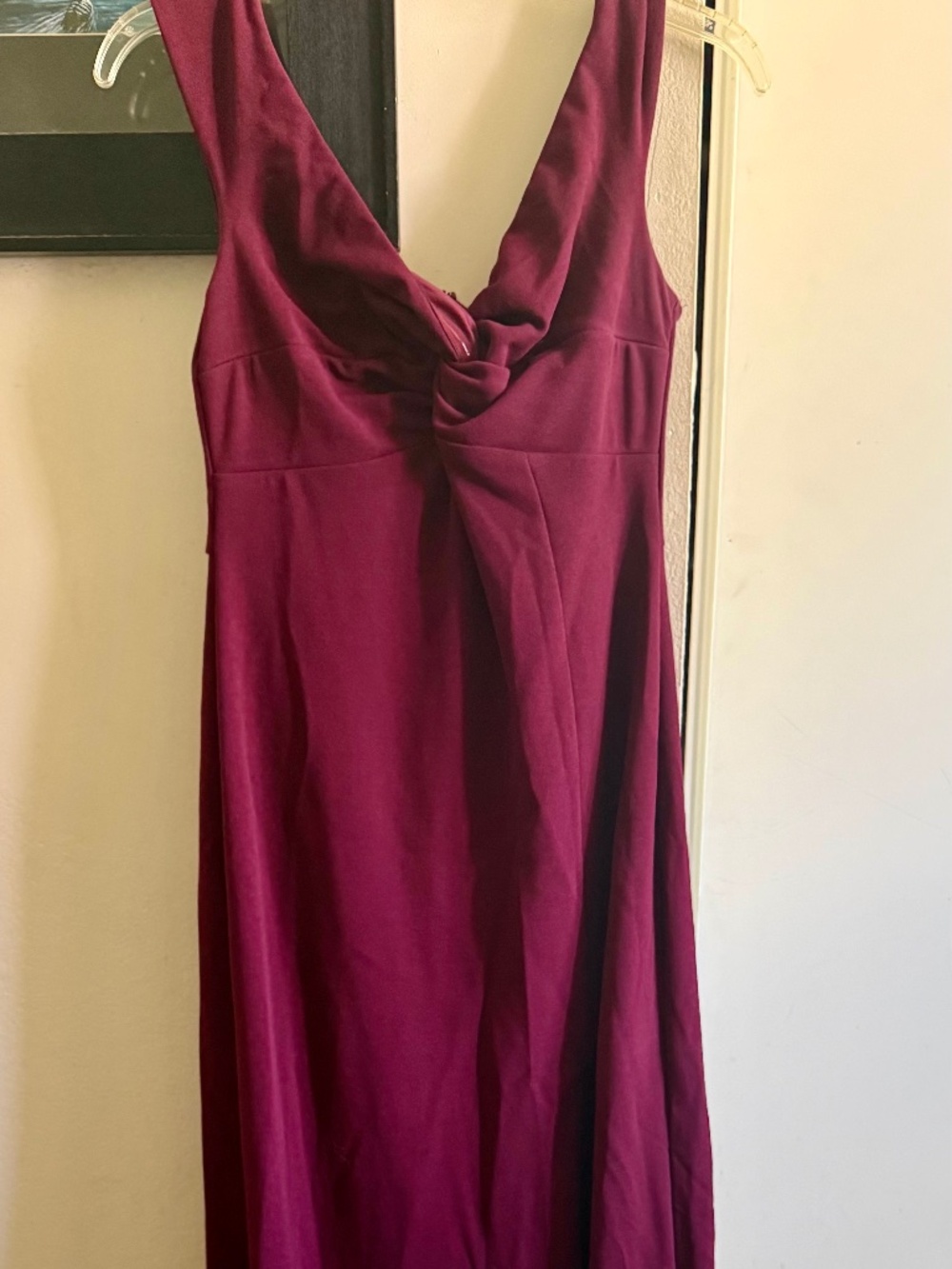 Lulus Burgundy Off-the-Shoulder Evening Dress